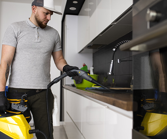 Saisonnier qui travaille au camping 